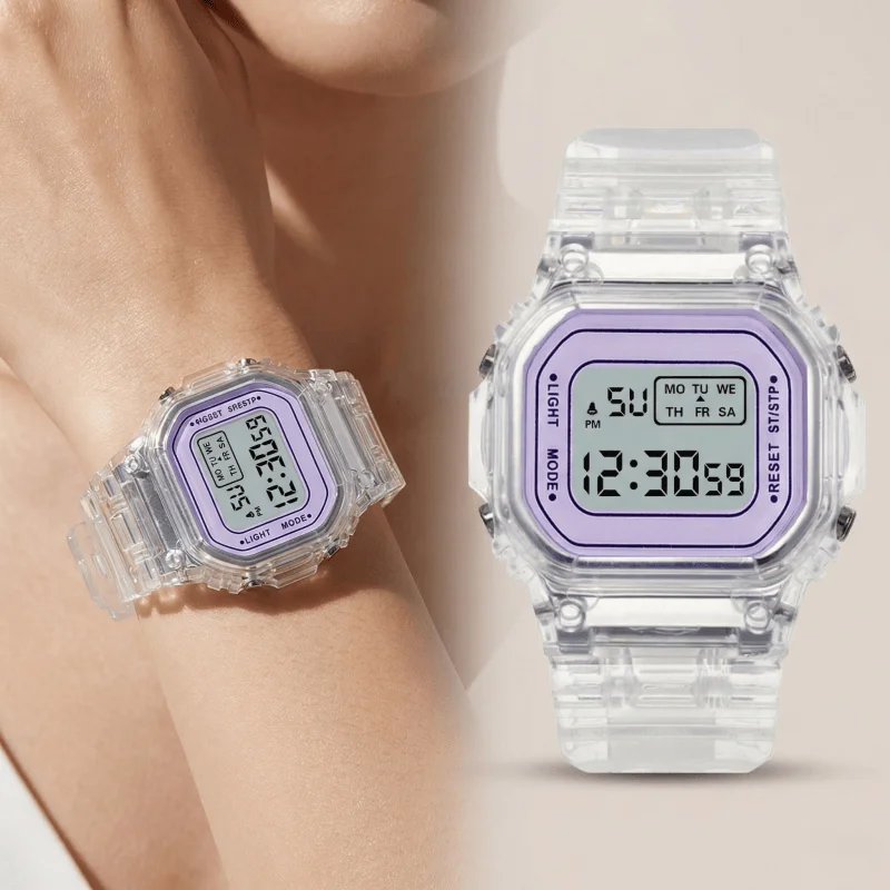 

Новые спортивные цифровые часы для мужчин и женщин, простые квадратные светодиодные часы, модные повседневные электронные наручные часы, студенческие часы, reloj mujer