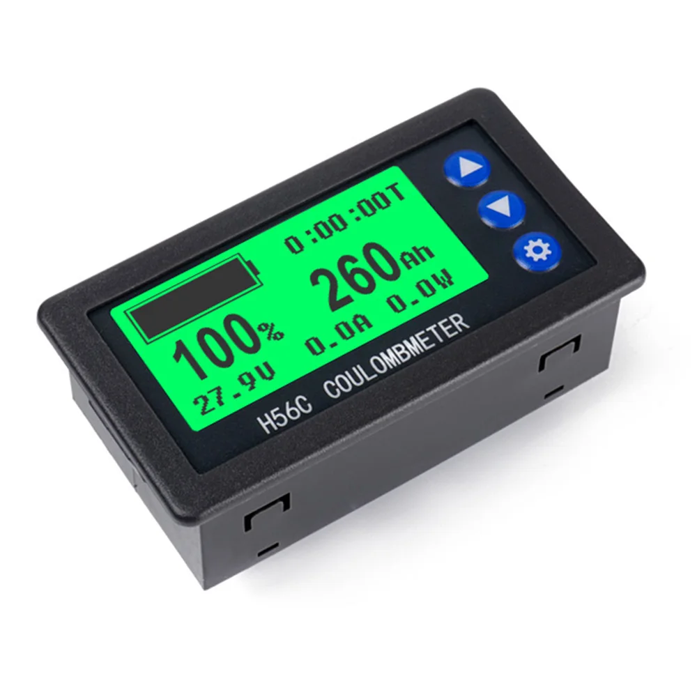 H56CH LCD Digital Hall-Coulomb-Meter Spannungs-Strom-Leistungsmesser Anzeige DC 9-100V 50A 100A 200A 300A 400A Auto-Voltmeter-Amperemeter – Detail 13