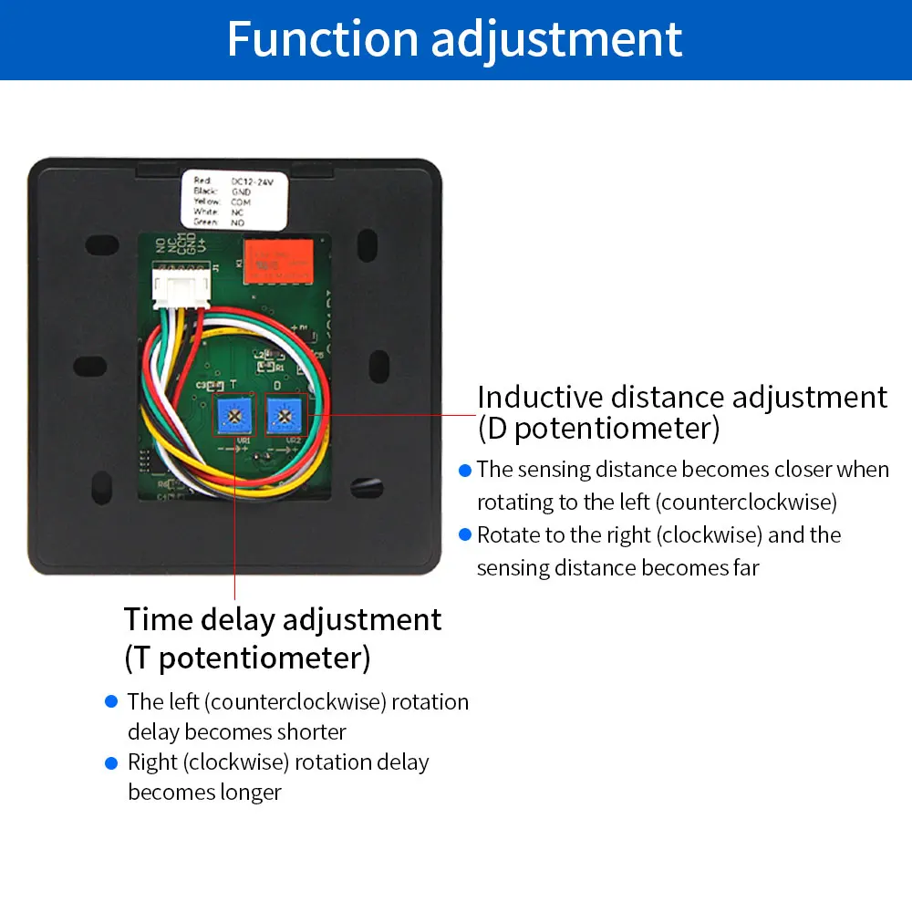 Imagem -04 - Superfície Interruptor Sensor Infravermelho sem Toque Interruptores Contactless Aceno para Liberar Porta Bloqueio Botão de Saída com Indicação Led Dc12v 24v