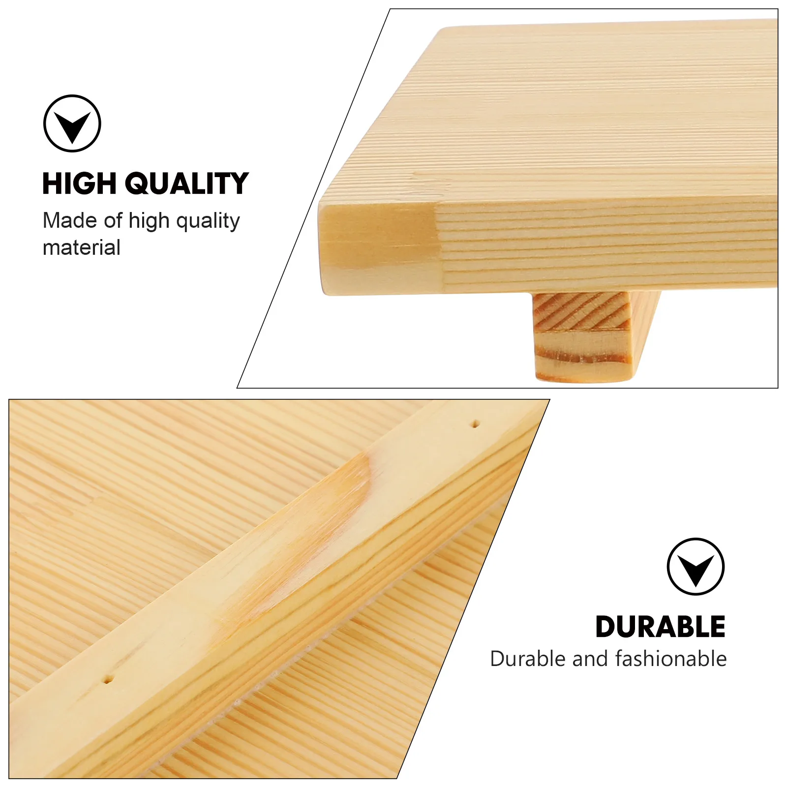 

Sushi Board Natural Wood Food Serving Tray Japanese Style Snack Plate Biodegradable Kitchen Utensil Sashimi Cutting Board