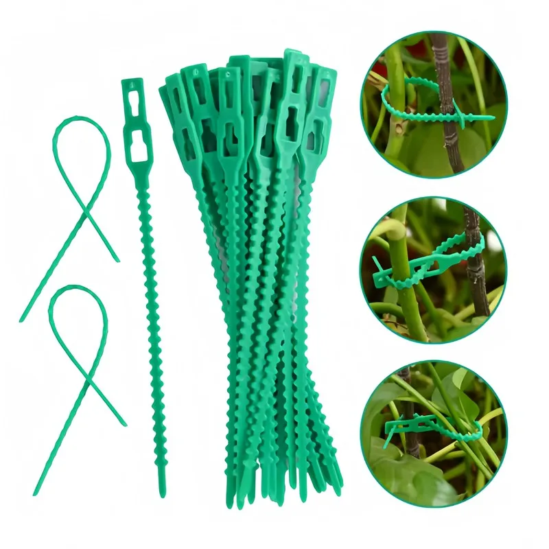 Easy to Use13cmFishbone Cable Tie60pcs ReusableSelfLockFirm CanFlexibleAdjustBendCurve Suitable forGardeningClimbing VinePlan