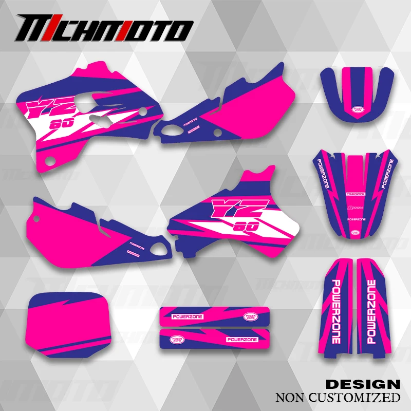 

MCHMFG новый стиль графические наклейки комплект наклеек для YAMAHA YZ YZ80 1993 1994 1995 1996 1997 1998 1999 2000 2001