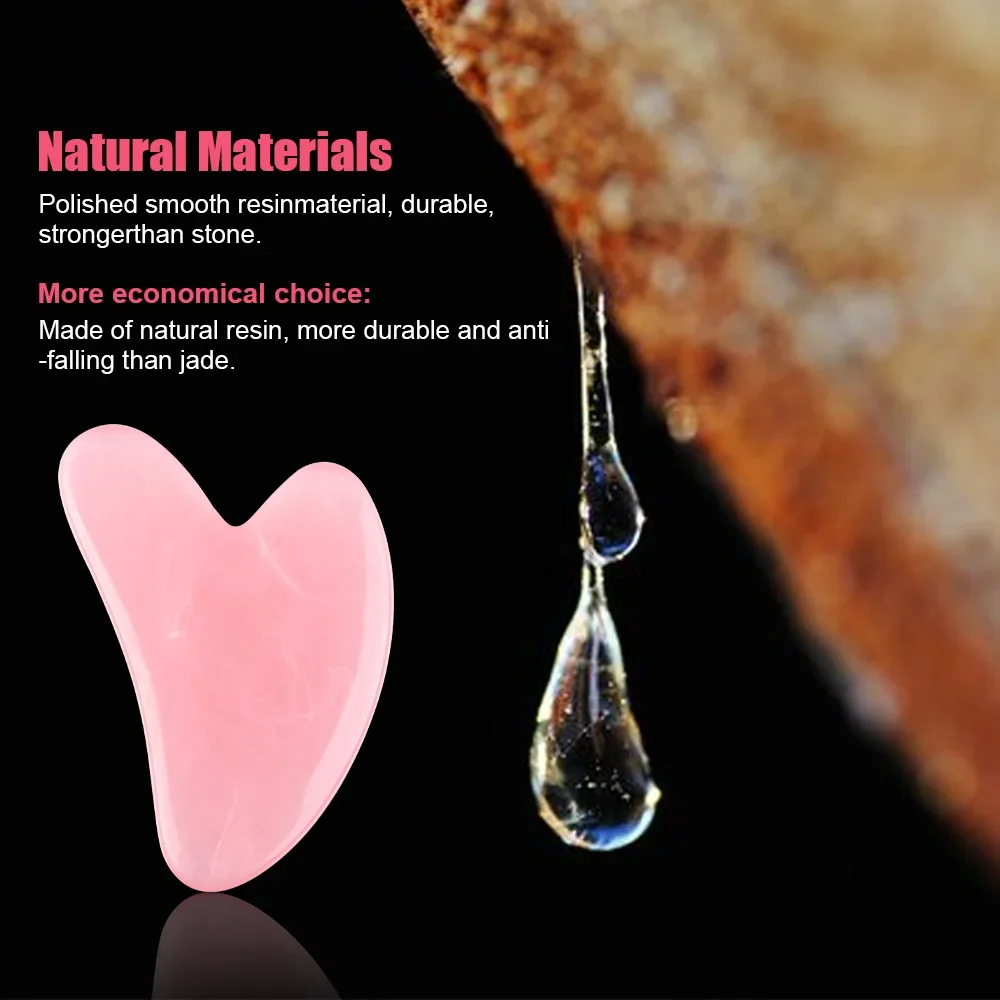 Natural Resin Gua Sha Massage Scraping for Face Guasha Scraper Facial SPA Body Care Beeswax Scrap Board Massage Tool Massager