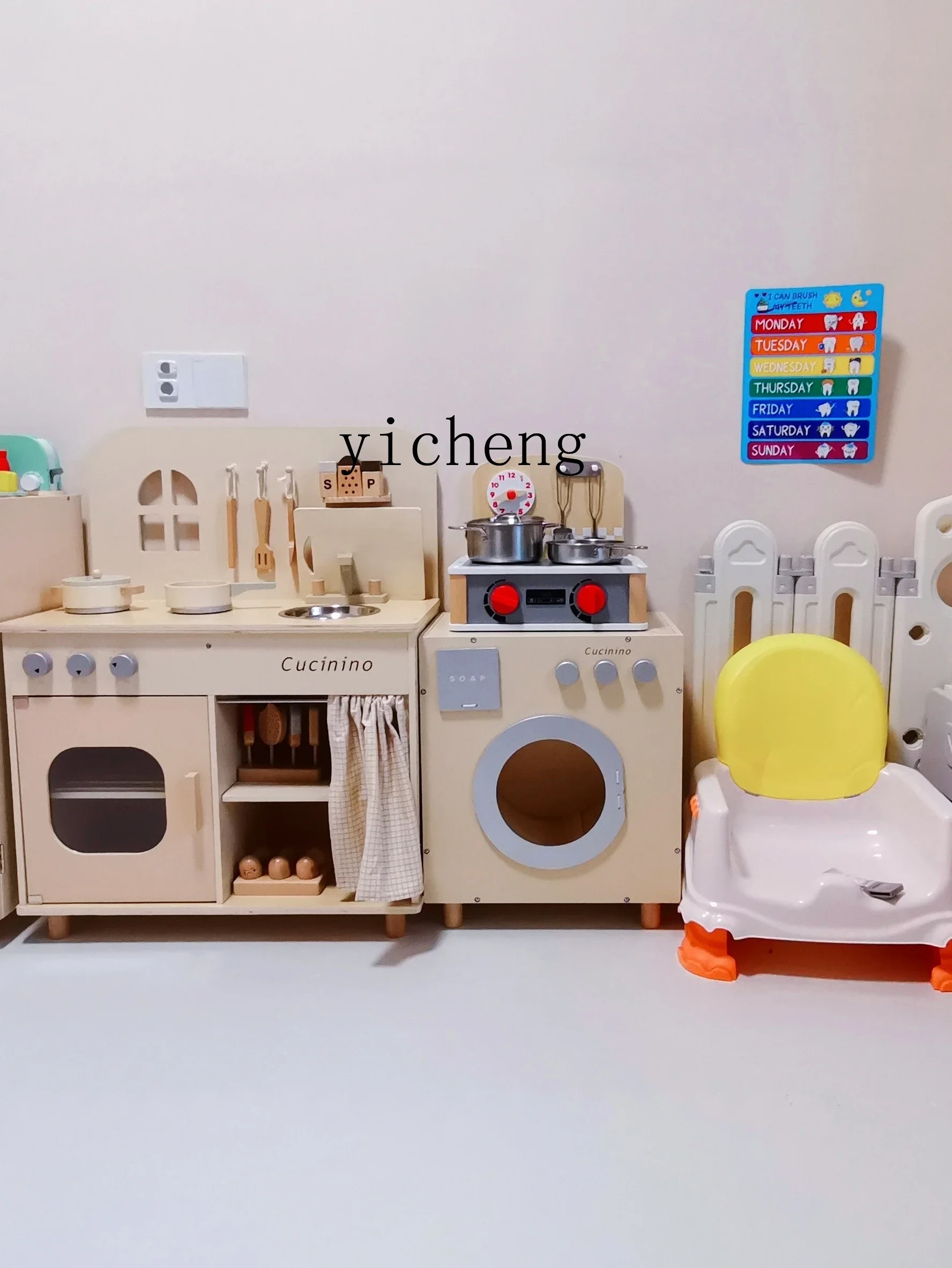 بدلة مطبخ للأطفال من Tqh Simulation للأولاد والبنات، هدية عيد ميلاد للطهي والطهي بالغاز