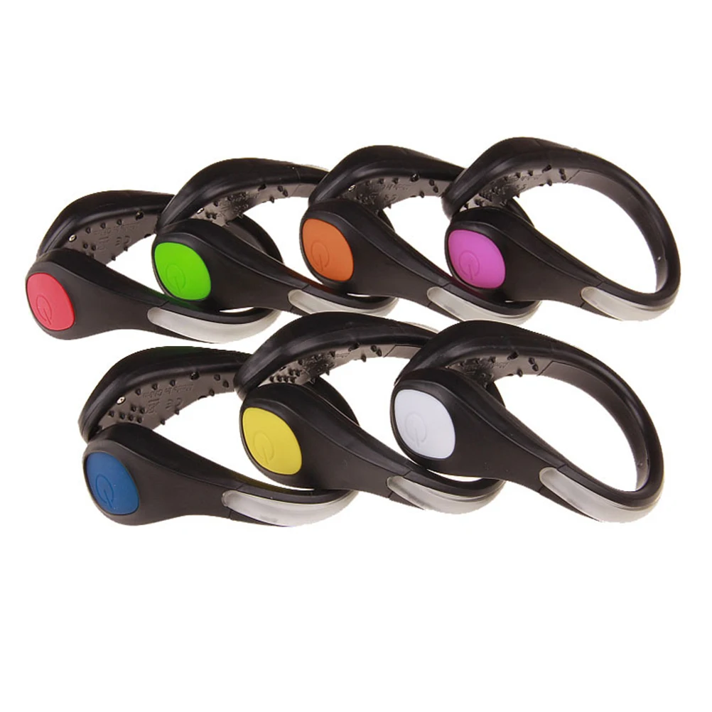 

2pcs Night Running LED Shoe Clips Red Jogging Gear Outdoor Gadgets Weather Resistant Bright Visible Shoe Light