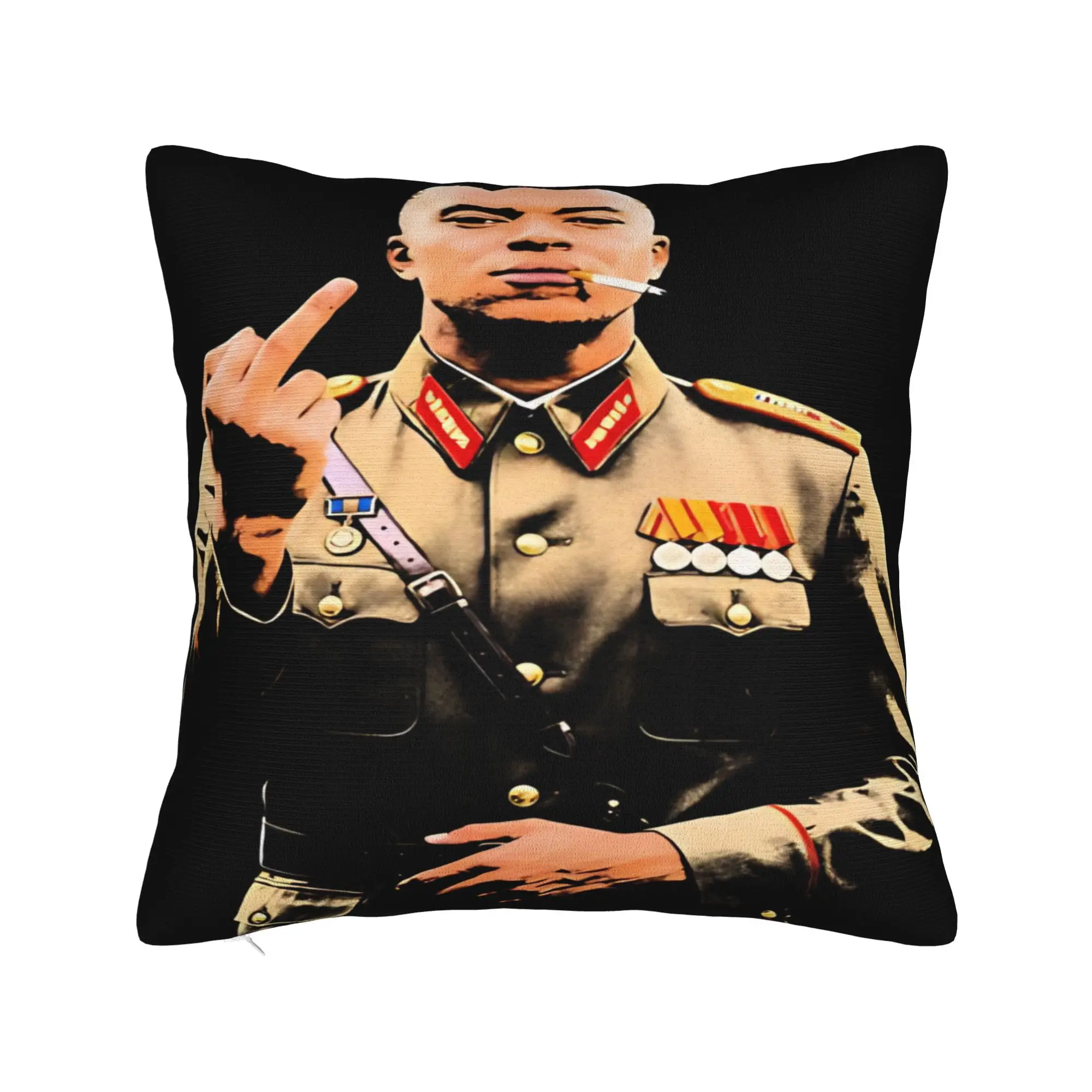 Kylian Mbappe El-Dictator smoking meme Pillow Cover  Comfy Cushion Cover Fashion Pillow Case For Wedding Party Home Decor