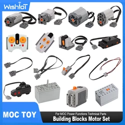 Technische MOC-Leistungsfunktionen Motorteile M L XL Servomotor Zug Buggy Motor IR-Fernbedienung mit Legoeds 8881 8883 5292 8886