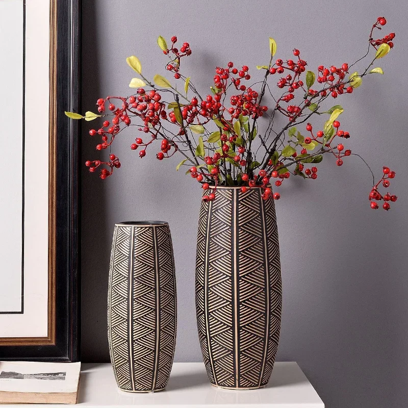 

Ceramic Vase High-Grade Ornaments Home Ornament Living Room Office Soft Decoration Antique Shelf Furnishings