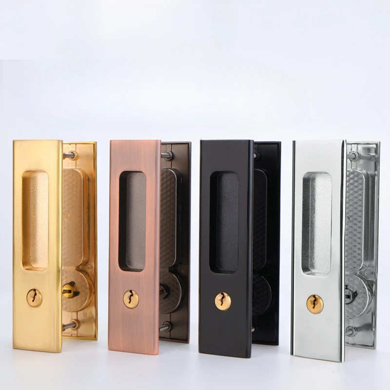 Zinc Alloy Sliding Door Lock for Living Room Kitchen Office Universal Wooden Glass Door Sliding Door Popular Hand Hook Lock