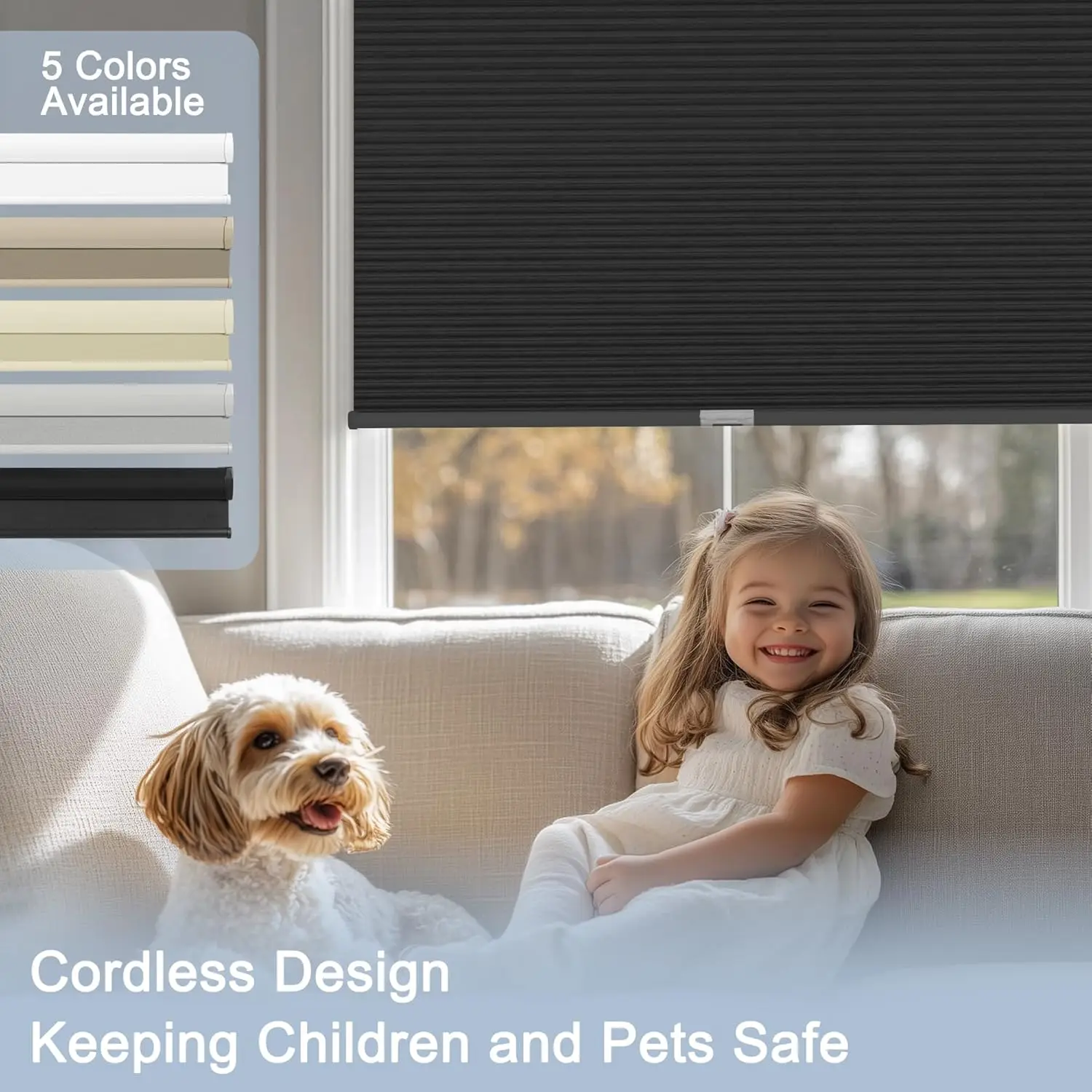 حار بيع أفضل جودة تقليل صوت واي فاي اتصال جوجل اليكسا مع الستائر الآلية على شكل قرص العسل للنافذة