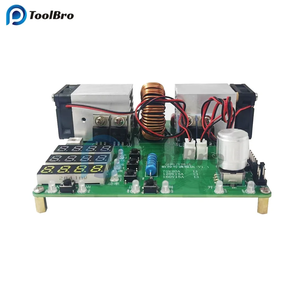 

Bluetooth RS485 TTL MPPT Bidirection DC-DC Step Up Down Buck Boost Converter CC CV Power Supply Transformer Voltage Regulator