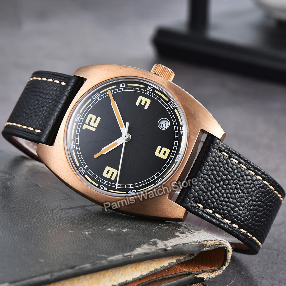 2025 Nuovo arrivo 37,5 mm Orologio automatico in materiale bronzo Orologio da polso meccanico impermeabile 5ATM