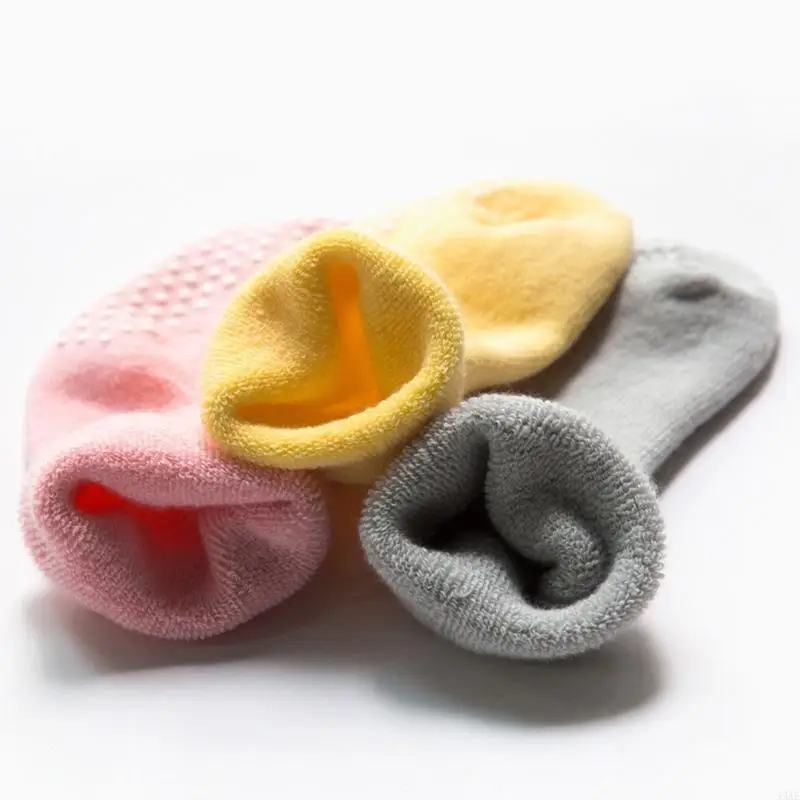 

95AE Warm Thickened Loose Baby Socks Baby Toddler Socks with Grips Autumn and Winter Non-slip Dispensing Baby Floor Socks