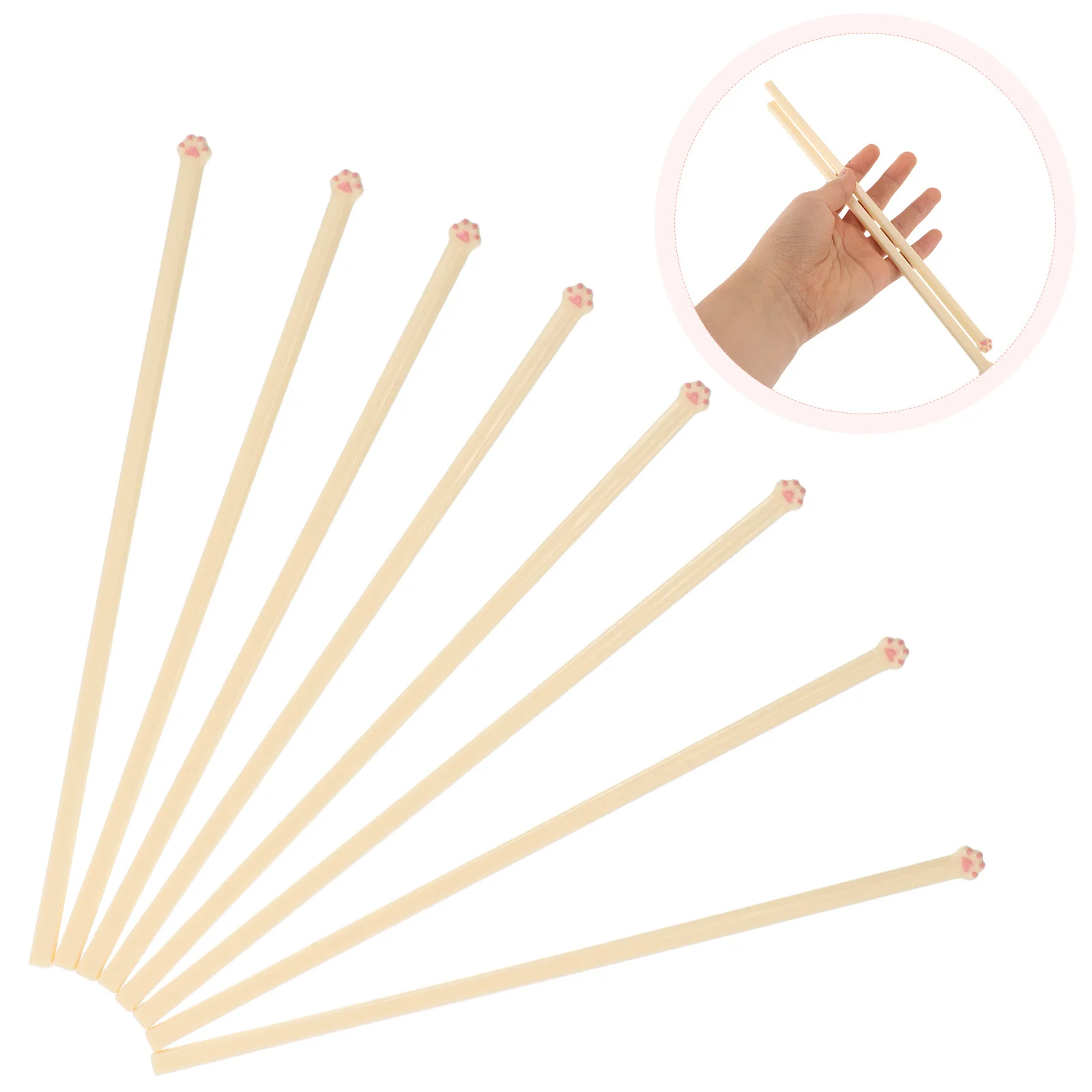 

Creative Cat Paw Chopsticks Reusable Non-Slip Kitchen Sushi Ramen Noodles Hot Pot Cooking Utensils Portable Asian Food