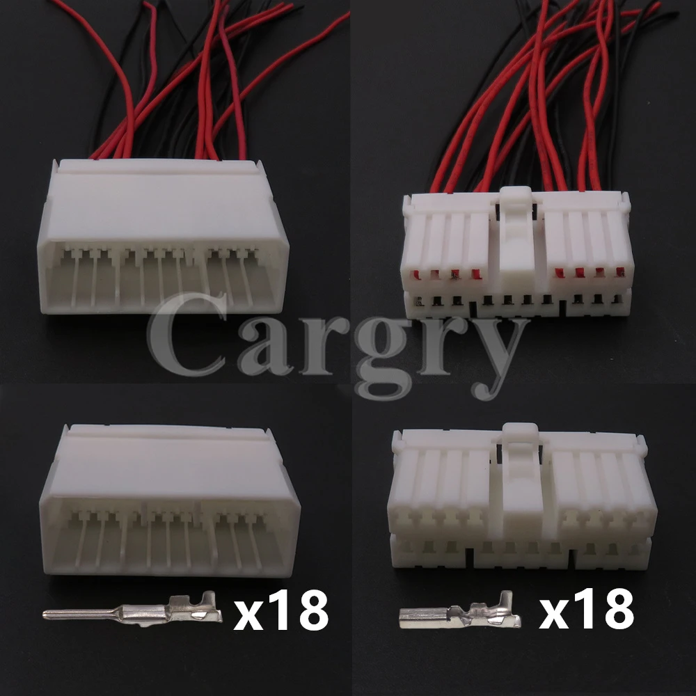 1 Set 18P 174935-1 173853-1 AC Assembly Car Engine Wire Connector Automotive Socket with Wires