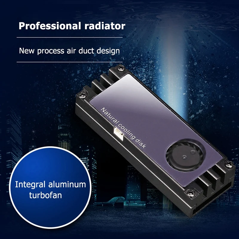 Radiator M2 SSD Temperatura chłodnicy Cyfrowy wyświetlacz OLED M.2 2280 NVME SSD Solid State Dysk twardy Radiator Ciepło
