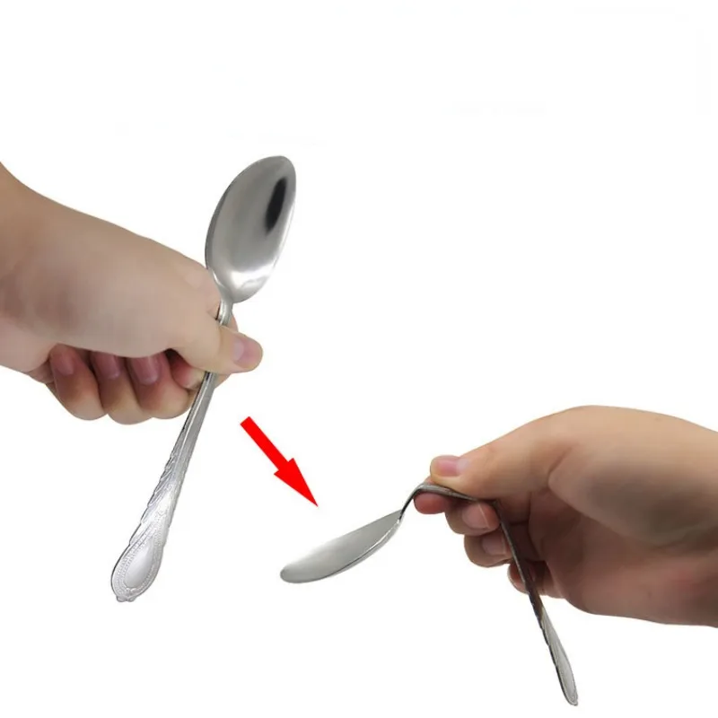 

Novelty Funny Magic Trick Mind Bending Spoon Fork Magician Mind Prop Gimmick Party Favor Gift Toy