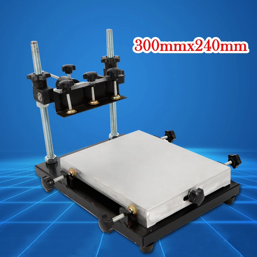 300 X 240mm Manual Solder Paste Printer PCB SMT Stencil Printing Platform Machine