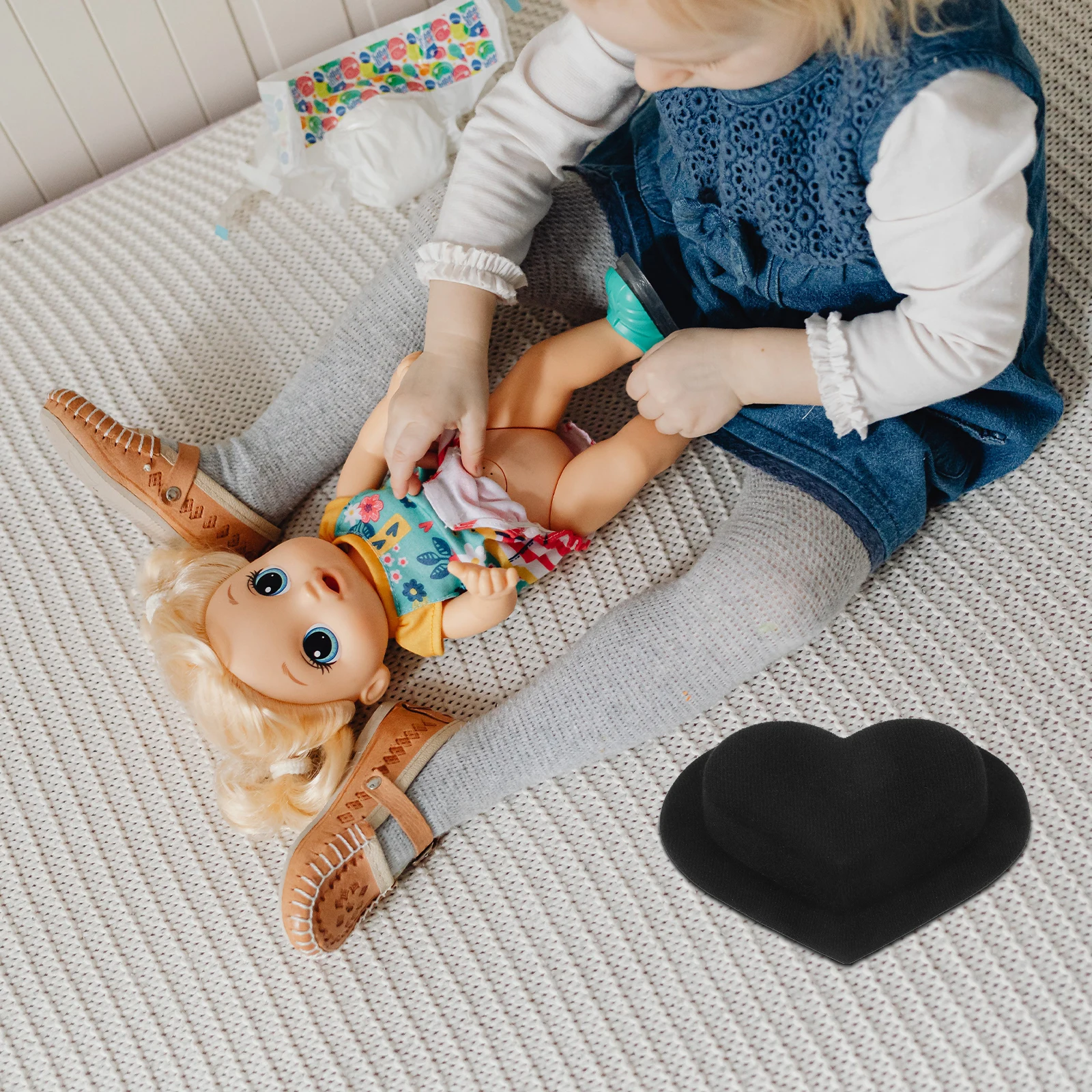 

Hat Embryo Velvet Mini EVA Cloth Hats DIY Supply Adorable H made Heart Shaped Decor Accessories Replacement Sweet Lovely