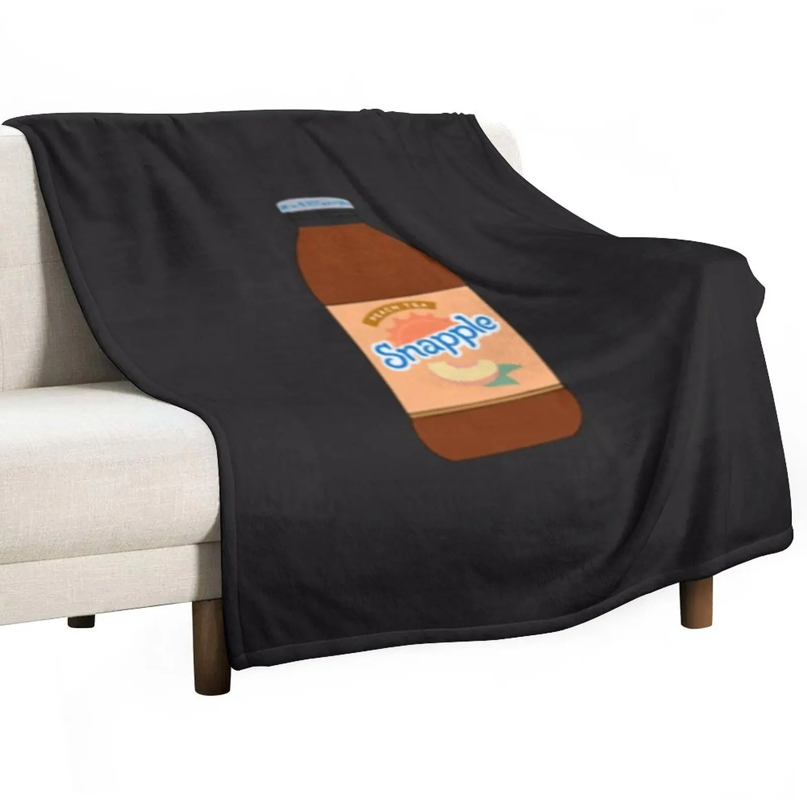 

Peach Tea Snapple Classic T-Shirt Throw Blanket Sofa Blanket Heavy Blanket Soft Plush Plaid