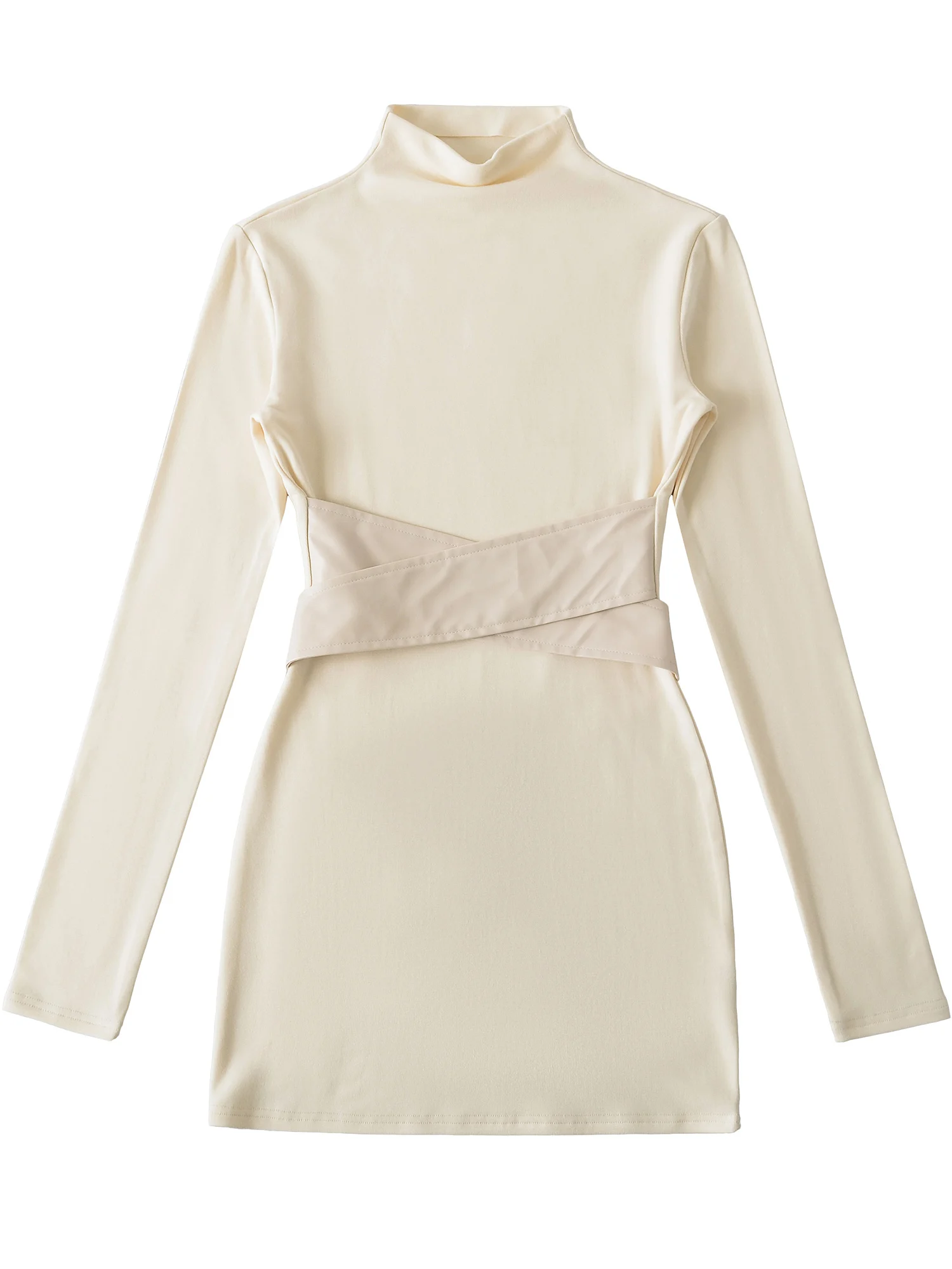 Sexy Amerikaanse Sle ort Dr dames hoge taille namaakbont riem slim fit f hoge kraag katoenmix lang Sve Dr