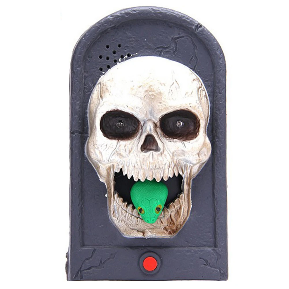 

Halloween Spooky Doorbell Ring Scary Light Up Decorative Kids Party Gift Haunted Bar Decor Premium Ringing