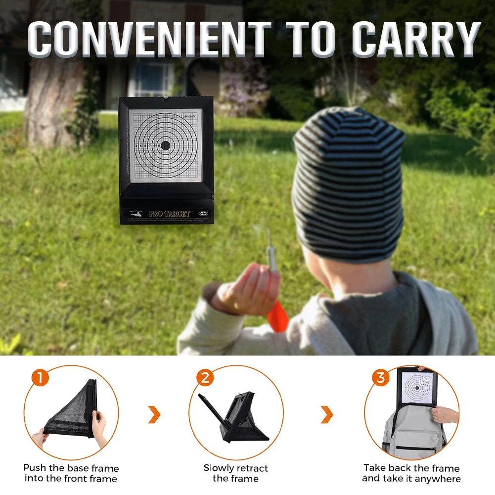 أهداف Airsoft مع 10 قطعة أهداف إطلاق النار الورقية المستهدفة أهداف المسدس المحمولة فخ الحبيبات لممارسة الرماية في الفناء الخلفي