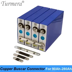 Turmera Copper BusCars Connector for 3.2V Lifepo4 Battery 90Ah 280Ah  Assemble for 36V E-Bike and Uninterrupted Power Supply 12V