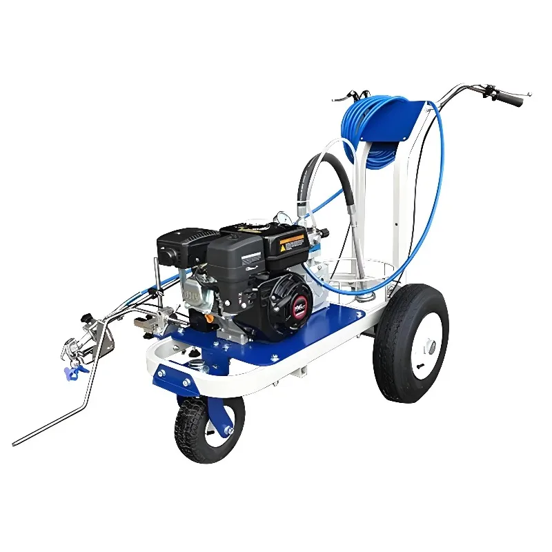 Hand-push Airless Line Striper Pavement Cold Paint Road Marking Machine Parking Lot Painting Line Striping Machine