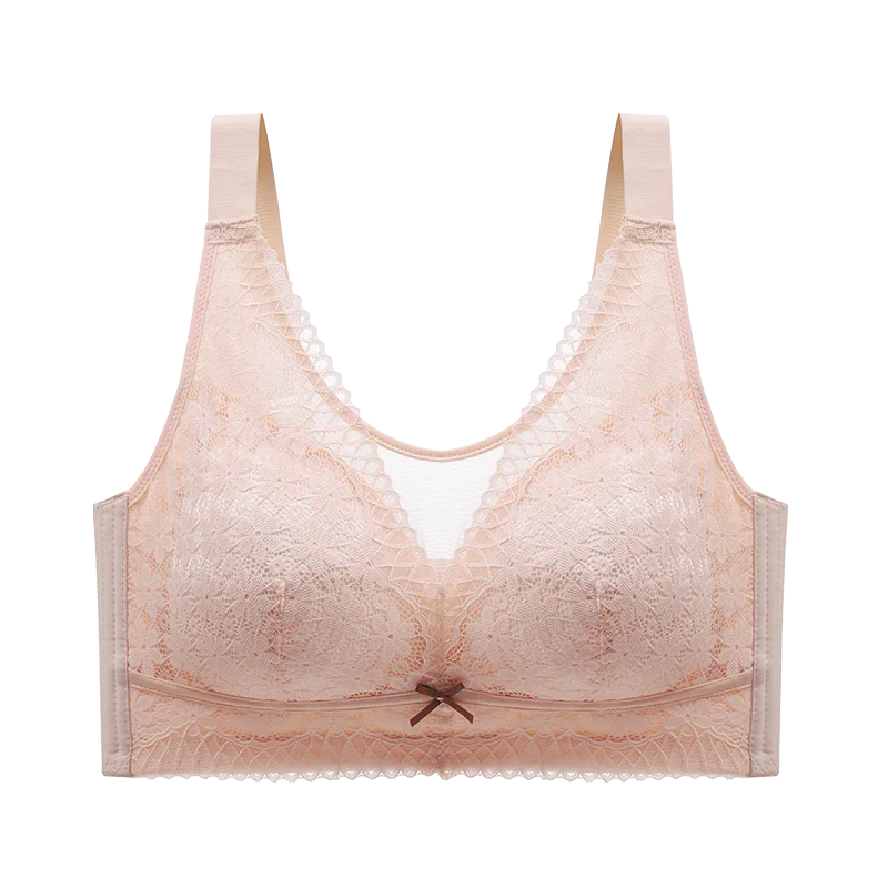 Large Chest Showing WireFree Push Up Bras Small Shrinking Breast Closing Breast Bra Fat MM Large All Inclusive Bra Gathering Bra