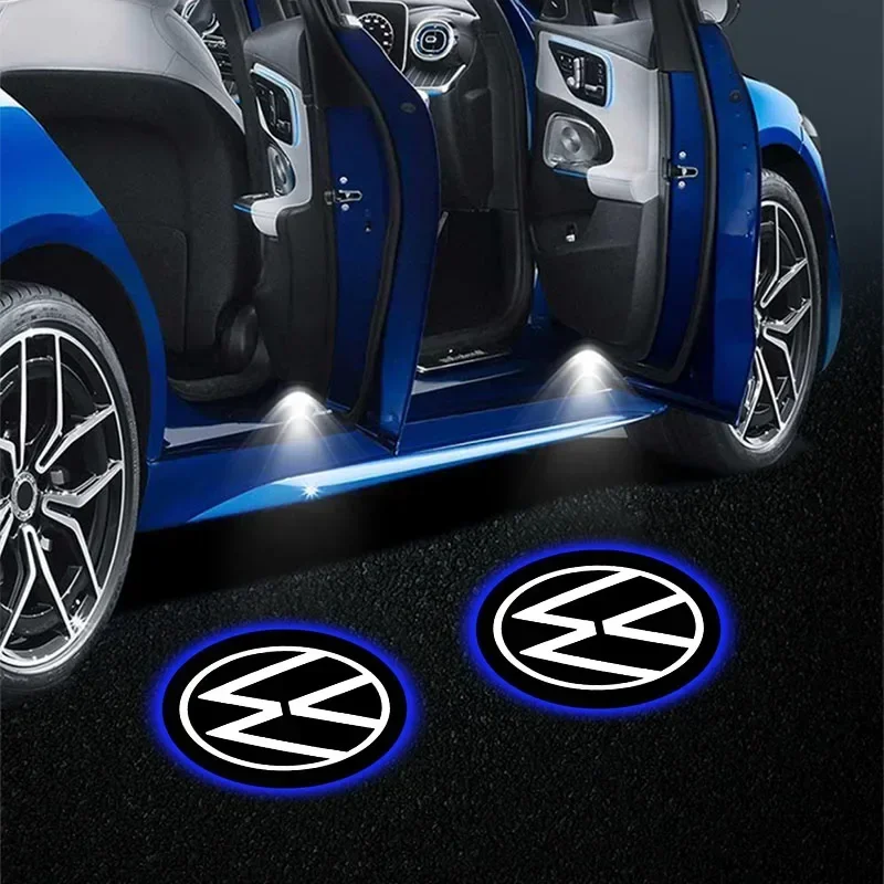 2 Stück Auto-Tür-Emblem-Logo-Projektorlampen, Willkommens-LED-Licht für VW Scirocco, POLO, Tiguan, Passat B5, B6, B7, Golf, EOS, Jetta MK6 – Detail 14