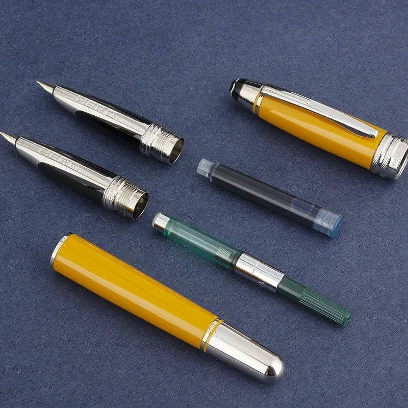 

Hero 10K Gold H73 Fountain Pen F 0.5mm Ink Pen Business Office Daily Writing Smooth for Men and Women Stationery Supplies Gift