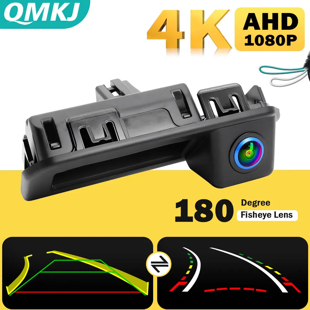 1920x1080P HD AHD Vehicle Rear View Camera For Audi Q2 Q5 A5 Skoda Kodiaq Cayenne 2017 2019 Dynamic Trajectory Car Handle Camera