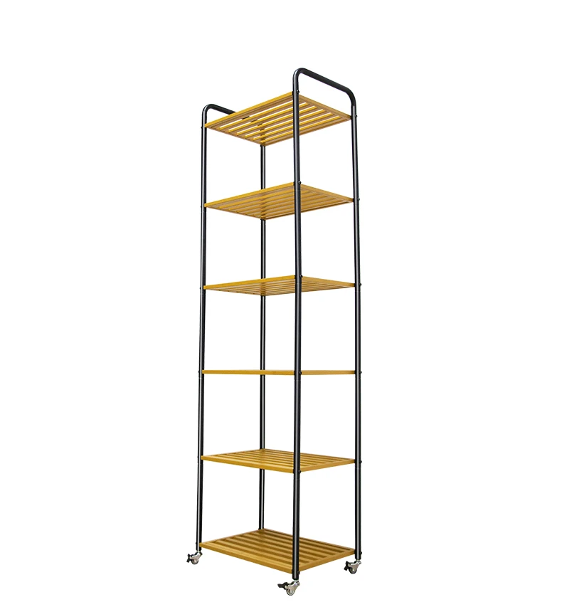 

Hot Sale Metal Rack 6 Layer Multifunction Storage Shelf Grocery Storage Display Shelves Garage Parts Storage Rack Bookcase Rack