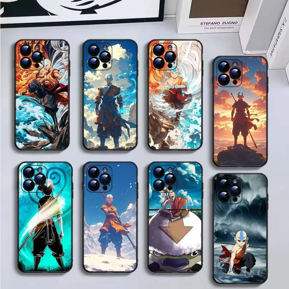

Avatar the Last Airbender Phone Case For iPhone16,15,14,13,12,11 Plus,Pro Max,XS,X,XR,SE,Mini,8,7,Soft Silicone Black Cover