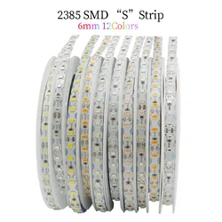 S Shape 2835SMD Led Strip Lights 12 colori Bendable fai da te Tape Light 120LED/m per insegna al Neon fai da te lampada di illuminazione pieghevole morbida DC12V