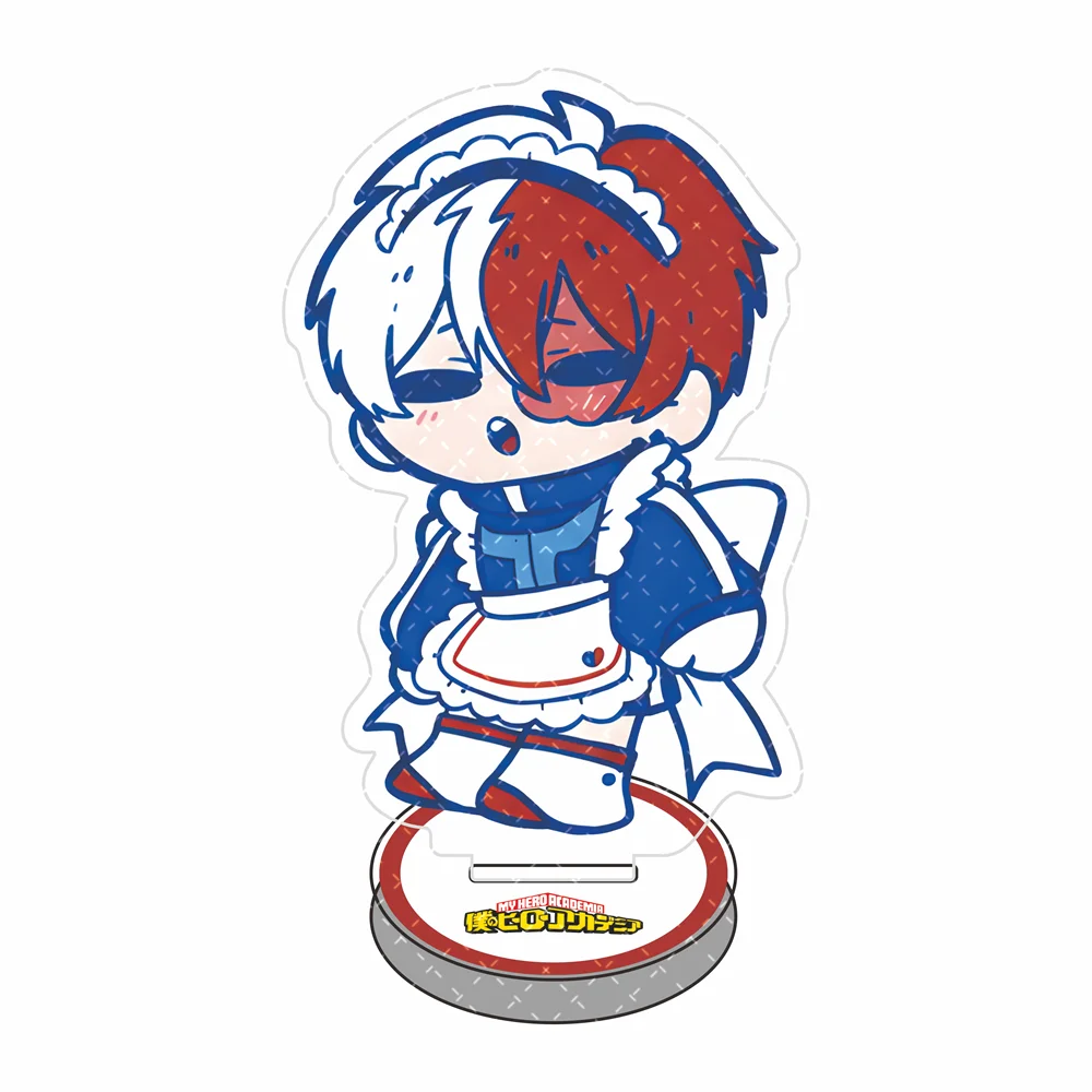My Hero Academia 10cm Acryl-Standfigur Schlüsselanhänger Niedliches Dienstmädchen-Outfit Anime-Charakter Desktop-Ornament Sammlerstück Geschenk für Fans – Detail 16