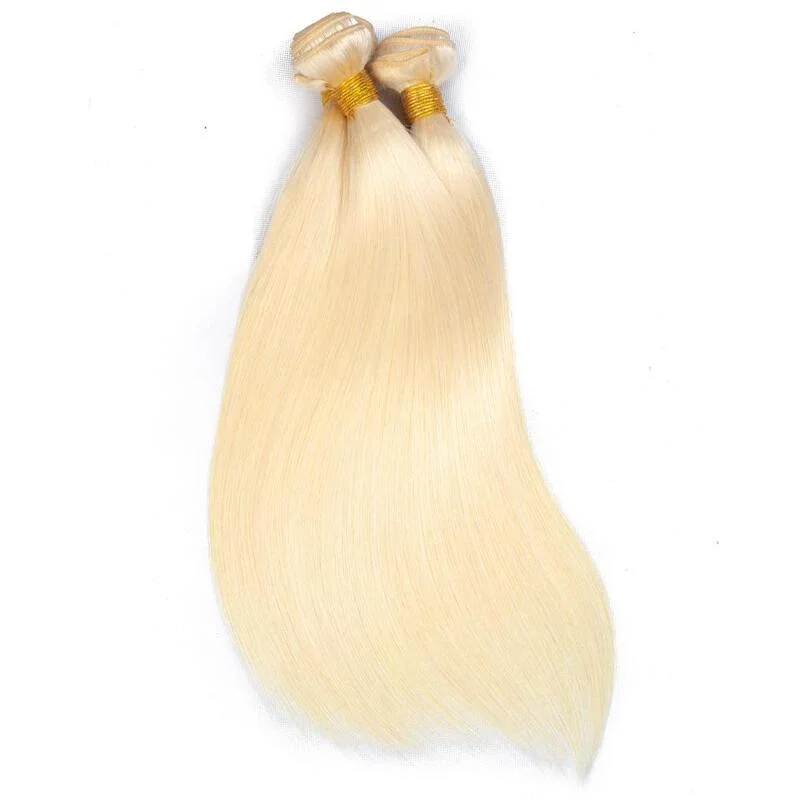 613ブロンド人毛束32 34 36 38 40インチブラジル産レミーヘアウィーブハニーブロンド1 3 4ストレート束ヘアエクステンション
