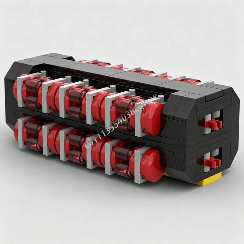 NEW 249PCS Blacktron Fuel Cell Transport Module Space Vehicle Model Custom Puzzle DIY Assembly Creative Building Blocks Toy Gift