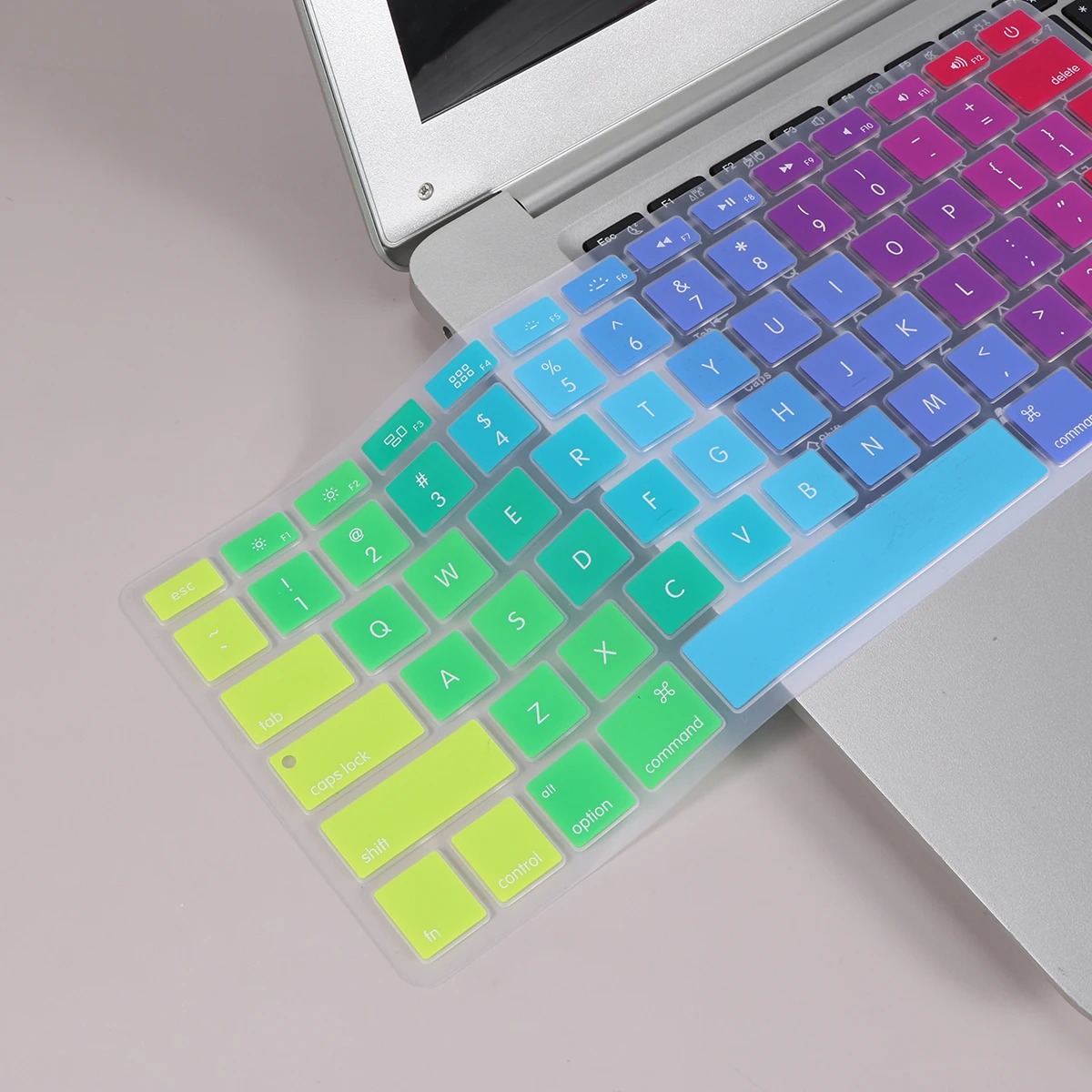 

Keyboard Cover Durable Keyboard Film Fashion Keyboard Protector Compatible for Pro Air A1466 A1466 A1502 (Colorful)
