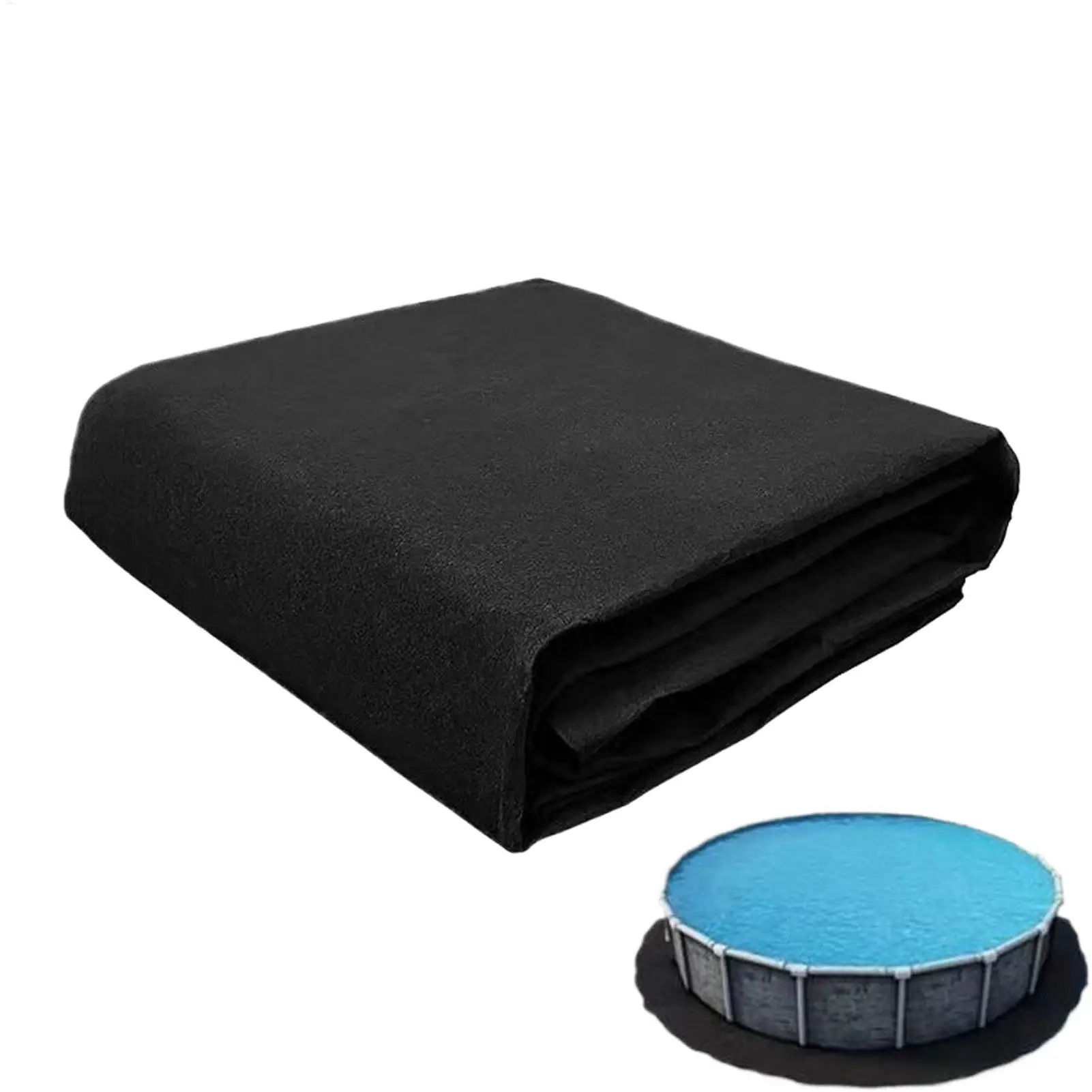Almohadilla para debajo de la piscina, revestimiento redondo más grueso y resistente para piscina, alfombrilla Base de repuesto gruesa que evita perforaciones, lona para jardín y exteriores