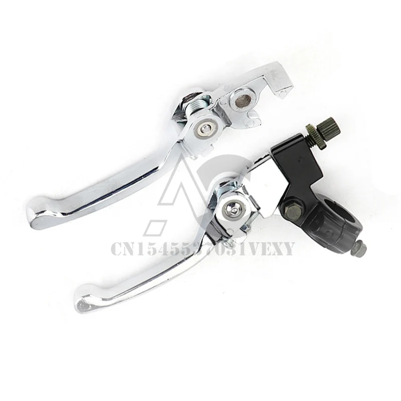 1 Pair 22mm 7/8 Inch Folding Handlebar Clutch Brake Lever For 50cc 110cc 125cc 200cc CRF KLX TTR Apollo 125 ATV Dirt Pit Bike