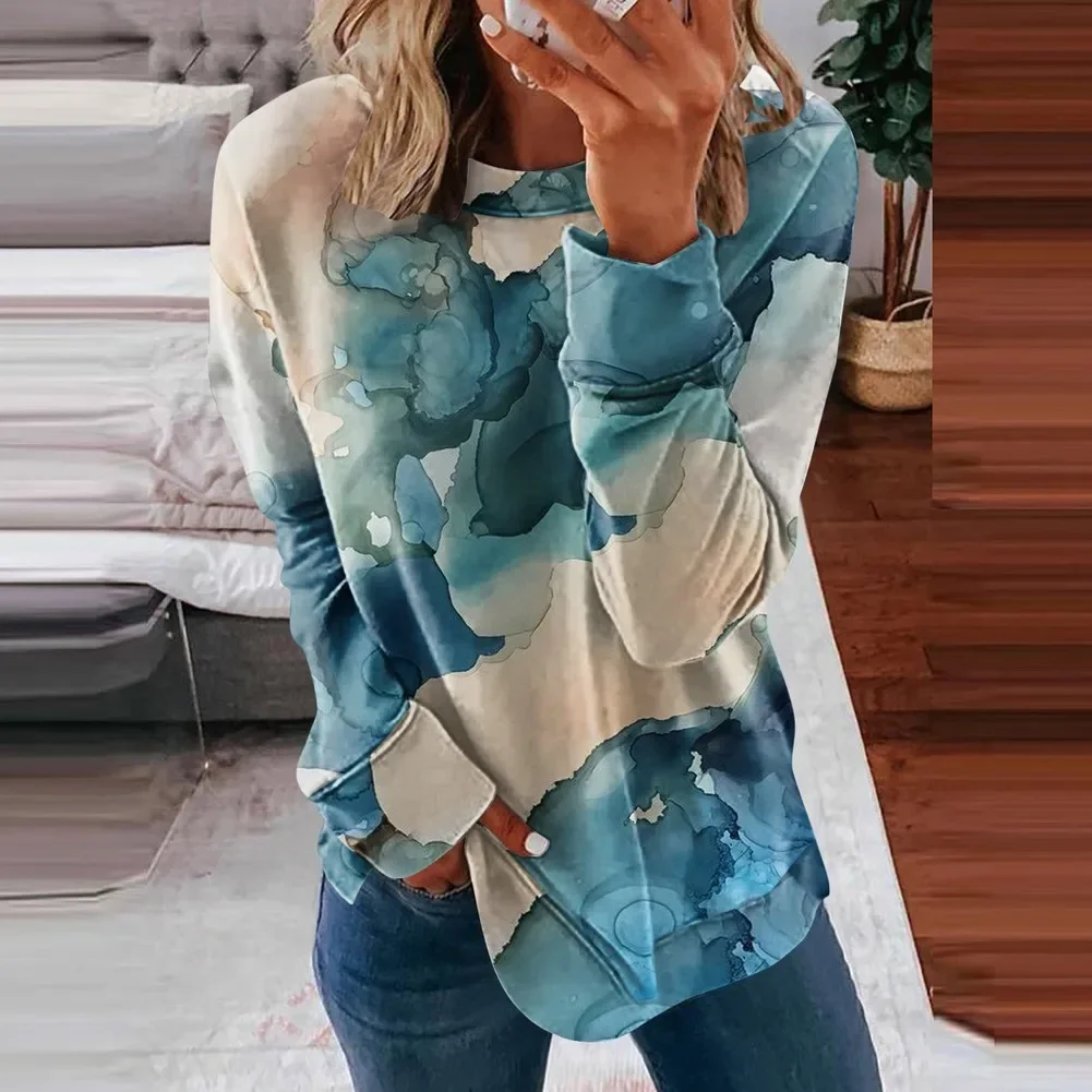 

Autumn Casual Fashion 3D Printed Loose Pullovers Women's Sweatshirt Long Sleeve Sweater Winter Woman Clothes 2025