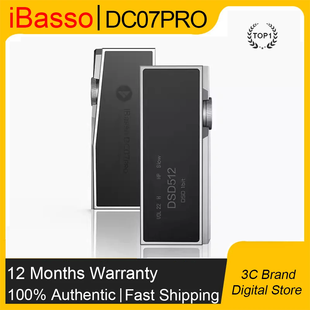 New Arrival! Original iBasso DC07PRO Portable Decoder DC07 PRO 4 x CS43131 Chip USB DAC 4.4mm Headphone Amplifier IEM AMP