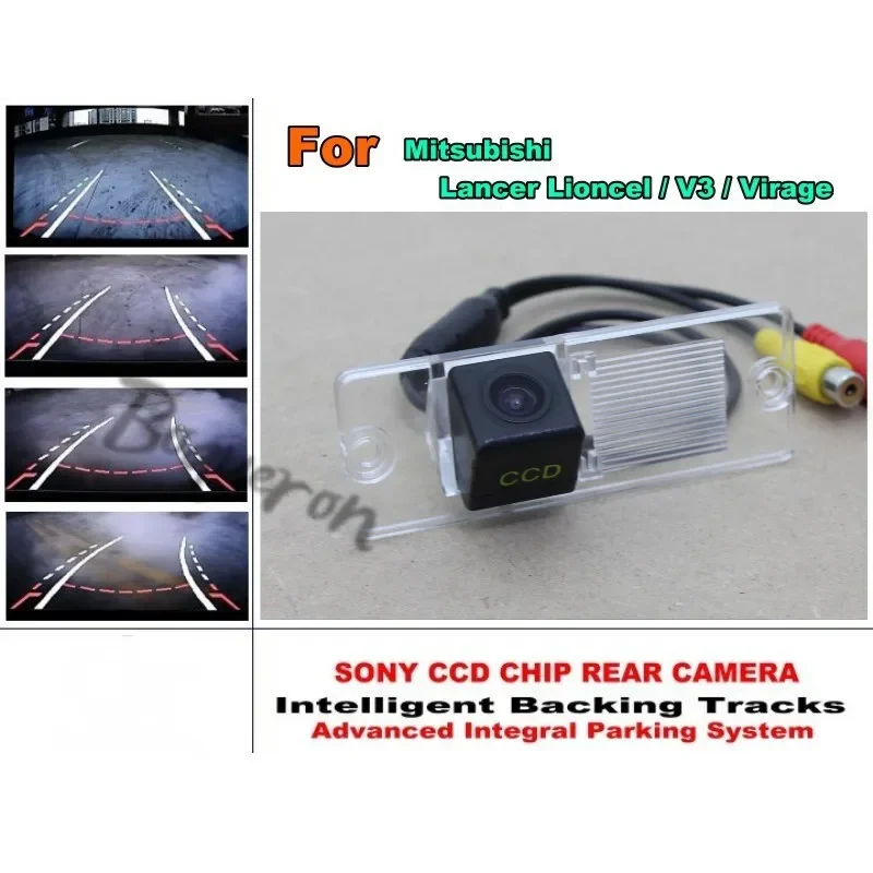 

Smart Tracks Chip Camera / For Mitsubishi Lancer Lioncel / V3 / Virage HD CCD Intelligent Dynamic Parking Car Rear View Camera