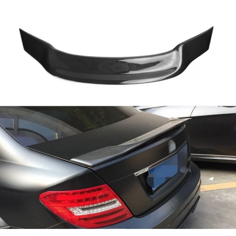 

For Mercedes-Benz C Class W204 2 Door 2007-2013 Premium Carbon Fiber R Type Trunk Spoiler
