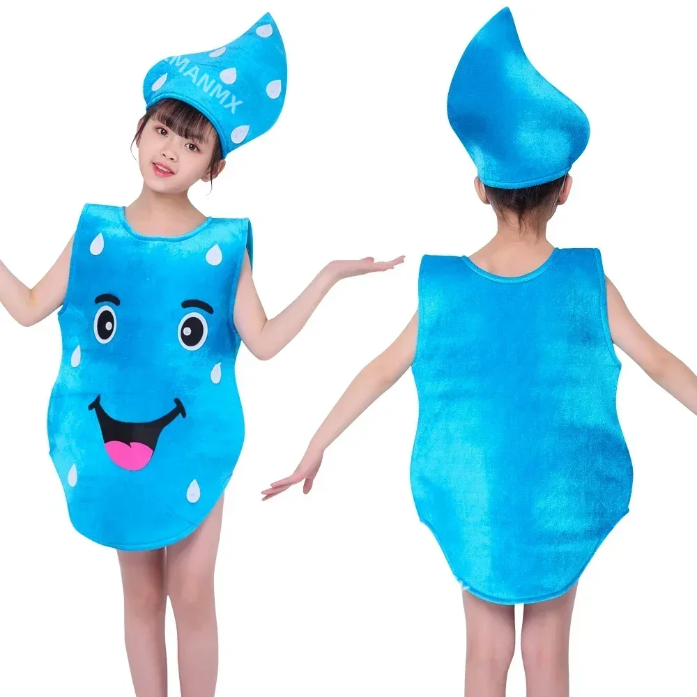 Costume de Dessin Animé Soleil/Lune/Étoile/Nuage/Goutte de Pluie pour Garçon et Fille, pour Performance sur Scène et Activités à Thème de Jeux de Rôle