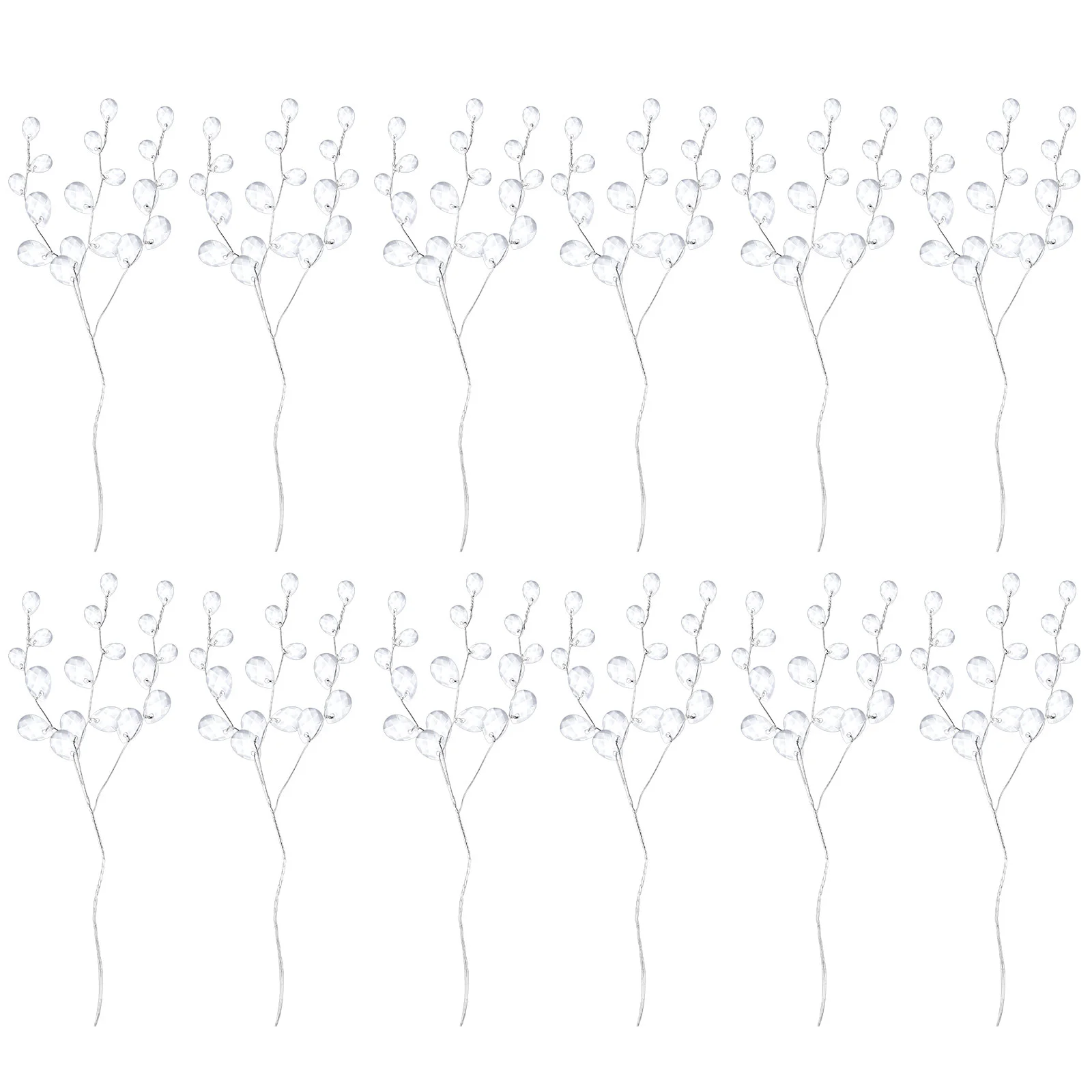 

Table Garland Artificial Bouquets Acrylic Bead Drops The Flowers Branches White Crystal Bride