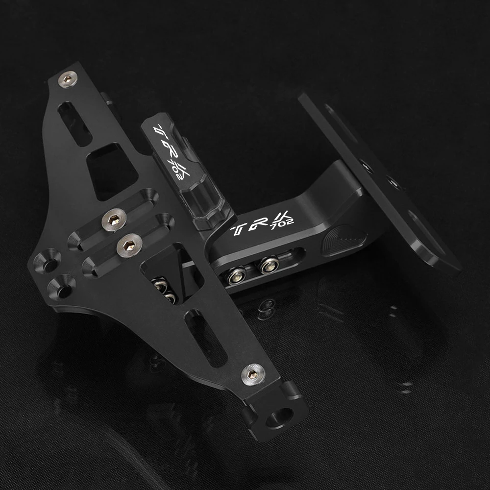2023 2024 For BENELLI TRK702 TRK702X 2022 TRK 702 All year License Plate Holder Number Plate Frame LED Light Bracket turn signal
