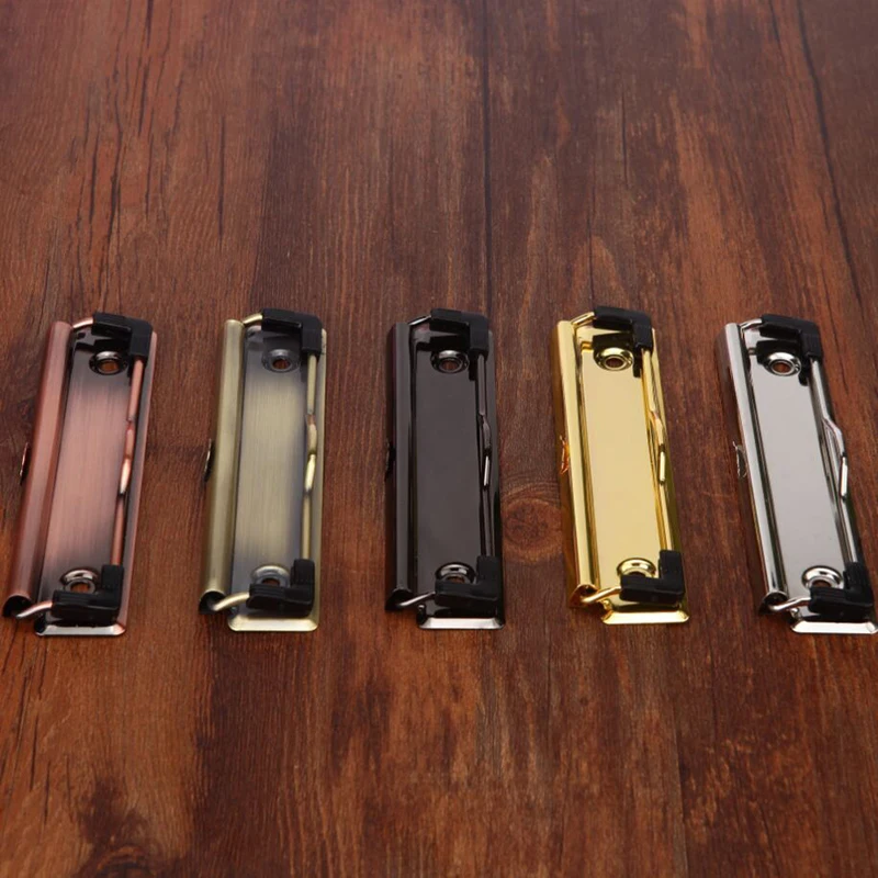 2 Stück Metall-Klemmbrettklammern, Aktenordnerklammern, Binder-Clips mit Schrauben, Papieraufbewahrung, Organizer, Schulbedarf, Bürobedarf – Detail 2
